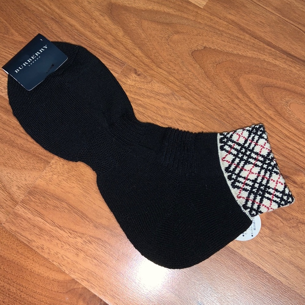 Authentic Burberry Socks with Cushioned Sole